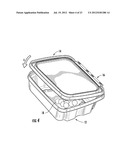 TAMPER-EVIDENT CONTAINER WITH MULTI-ACTION BREAKAWAY HINGE diagram and image