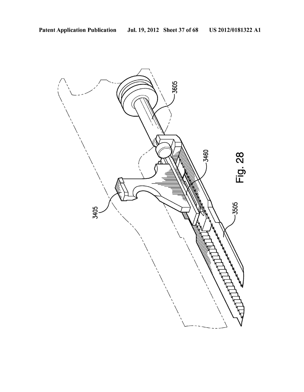 SURGICAL STAPLING DEVICE AND METHOD - diagram, schematic, and image 38