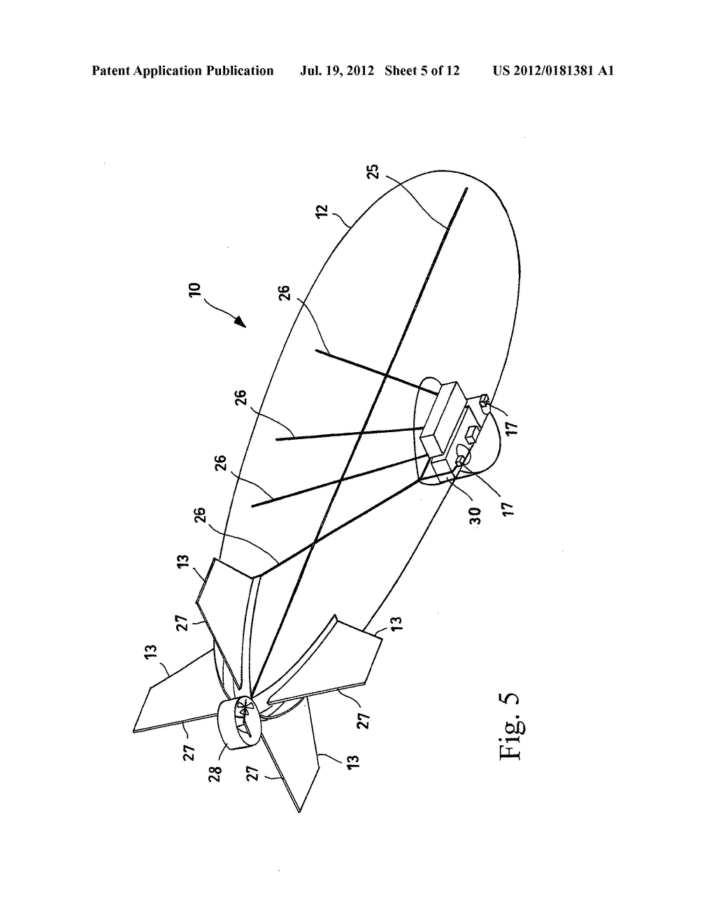 SELF-RIGHTING AEROSTAT AND RELATIVE TAKEOFF AND RECOVERY SYSTEM - diagram, schematic, and image 06