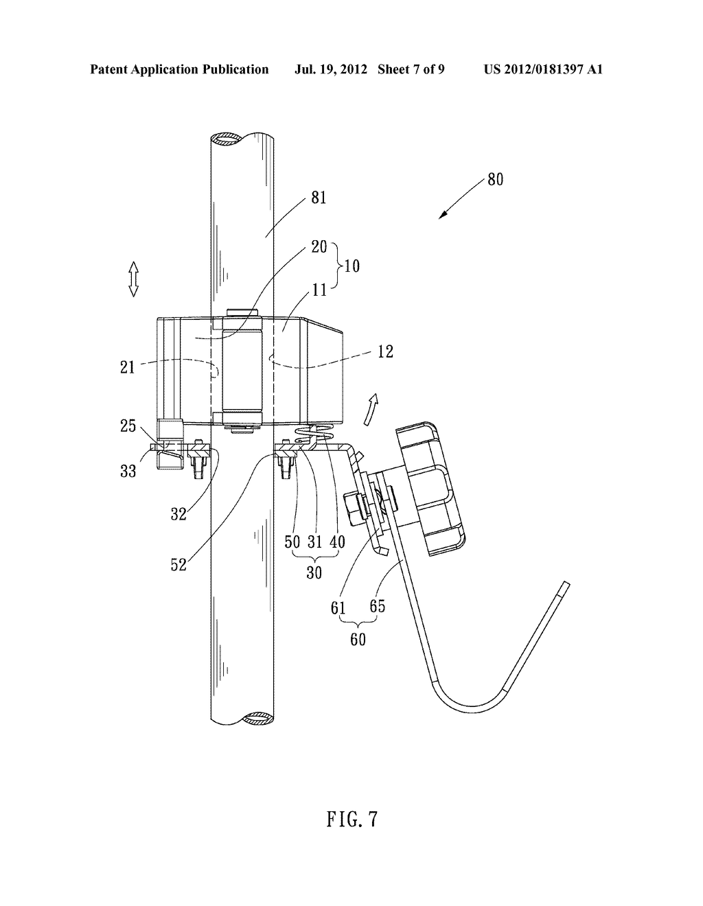 Apparatus for Displaying a Bicycle on a Post - diagram, schematic, and image 08