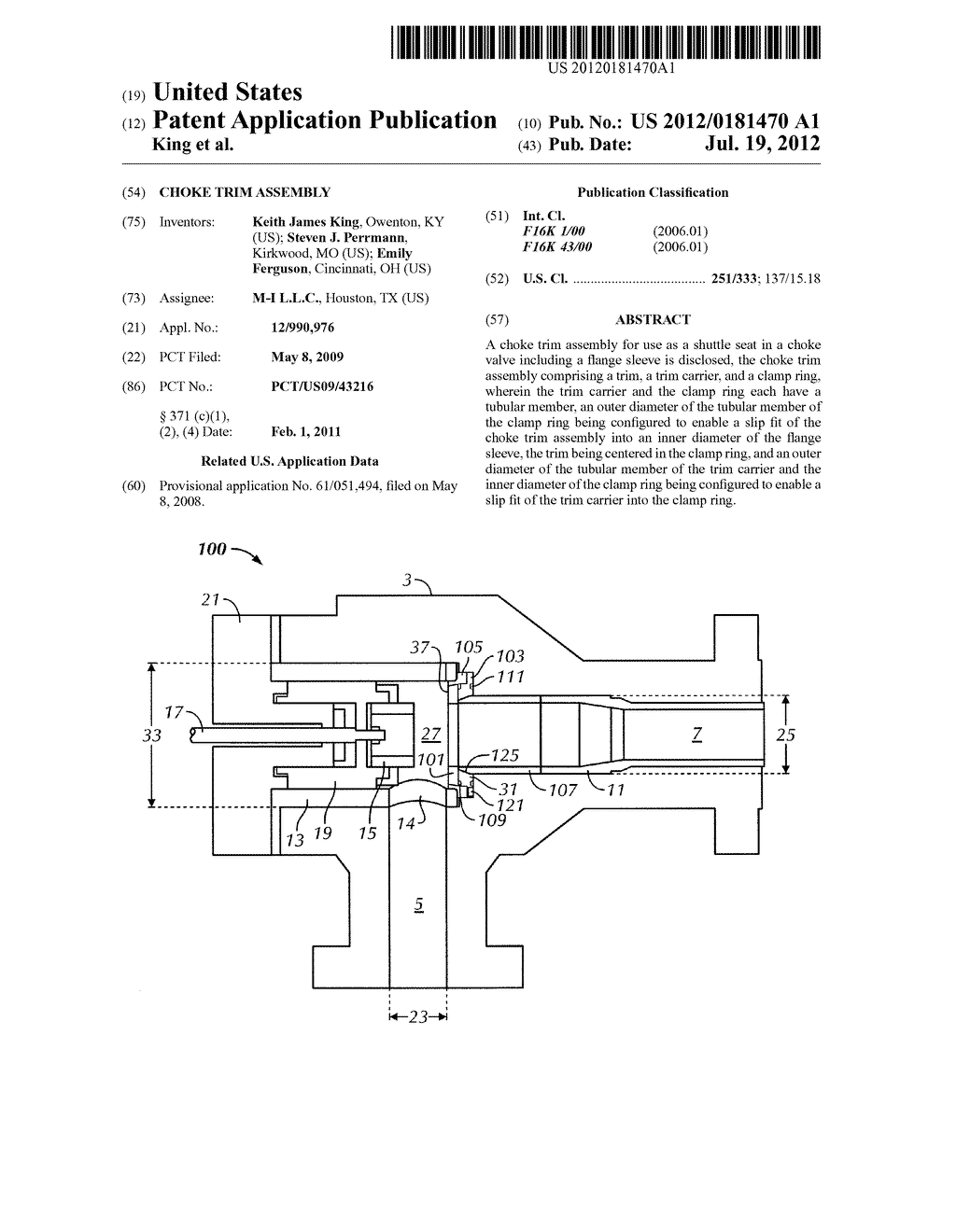 CHOKE TRIM ASSEMBLY - diagram, schematic, and image 01