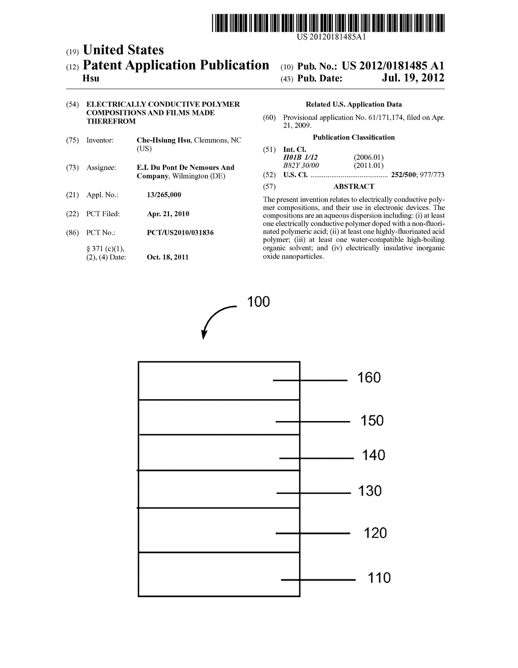 ELECTRICALLY CONDUCTIVE POLYMER COMPOSITIONS AND FILMS MADE THEREFROM - diagram, schematic, and image 01