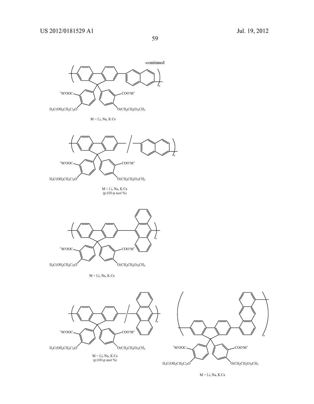 LAYERED STRUCTURE, POLYMER, ELECTROLUMINESCENT DEVICE, AND PHOTOELECTRIC     CONVERSION DEVICE - diagram, schematic, and image 60