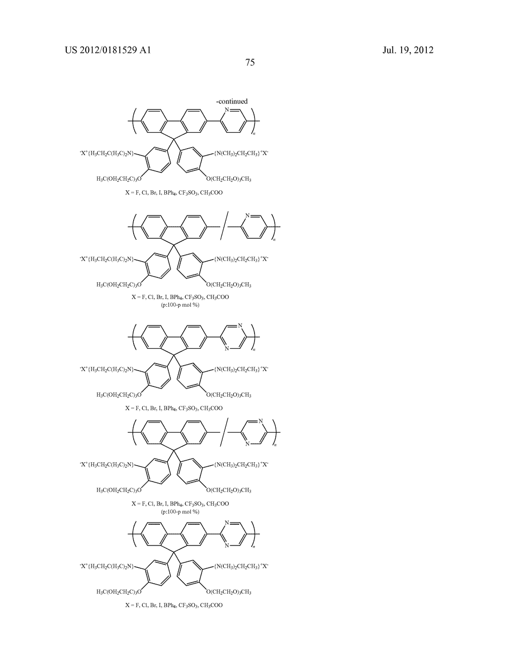 LAYERED STRUCTURE, POLYMER, ELECTROLUMINESCENT DEVICE, AND PHOTOELECTRIC     CONVERSION DEVICE - diagram, schematic, and image 76