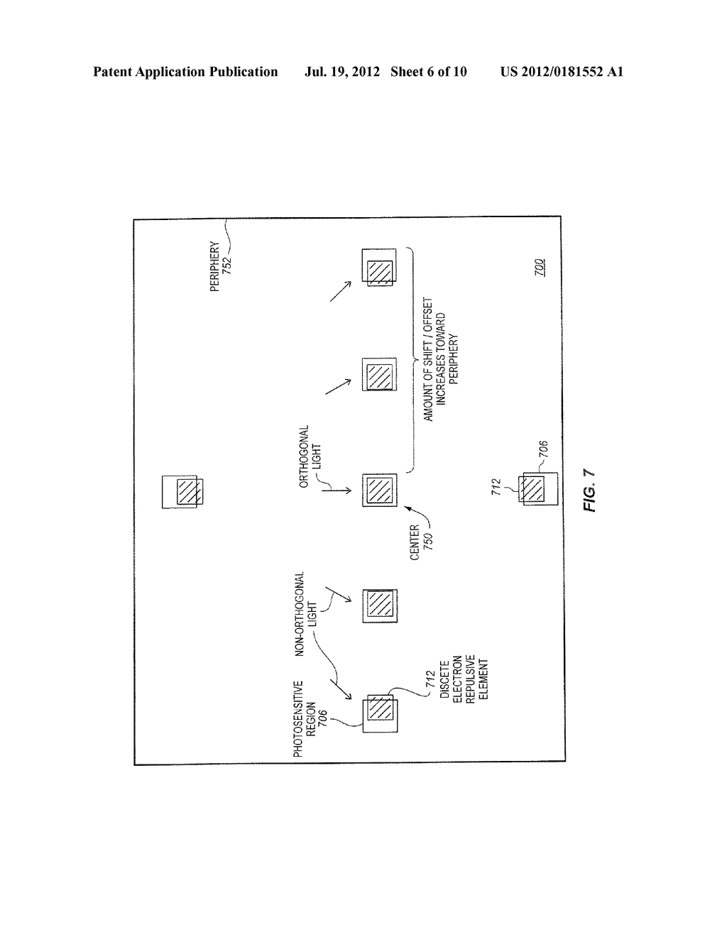 PHOTODETECTOR ARRAY HAVING ARRAY OF DISCRETE ELECTRON REPULSIVE ELEMENTS - diagram, schematic, and image 07