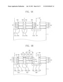 SEMICONDUCTOR DEVICES HAVING ASYMMETRIC DOPED REGIONS AND METHODS OF     FABRICATING THE SAME diagram and image