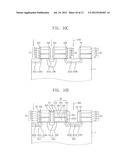 SEMICONDUCTOR DEVICES HAVING ASYMMETRIC DOPED REGIONS AND METHODS OF     FABRICATING THE SAME diagram and image