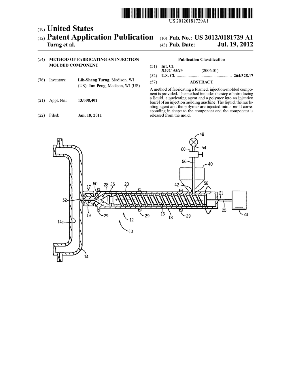 Method Of Fabricating An Injection Molded Component - diagram, schematic, and image 01