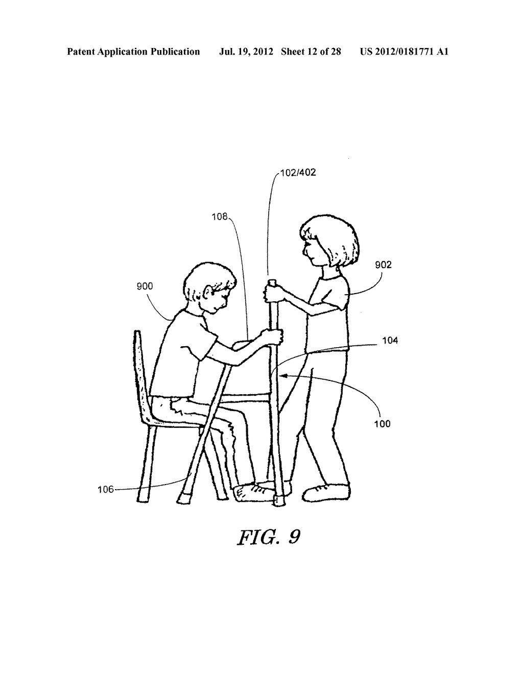Systems and Methods for Assisting a Seated Person to a Standing Position - diagram, schematic, and image 13