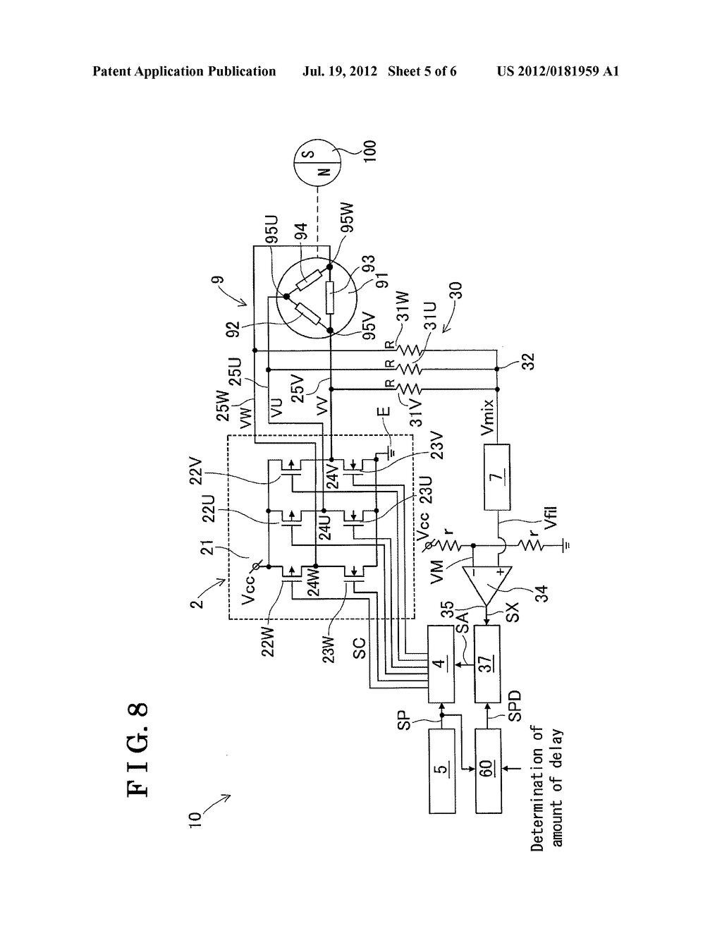 DRIVING APPARATUS OF SENSORLESS BRUSHLESS MOTOR - diagram, schematic, and image 06