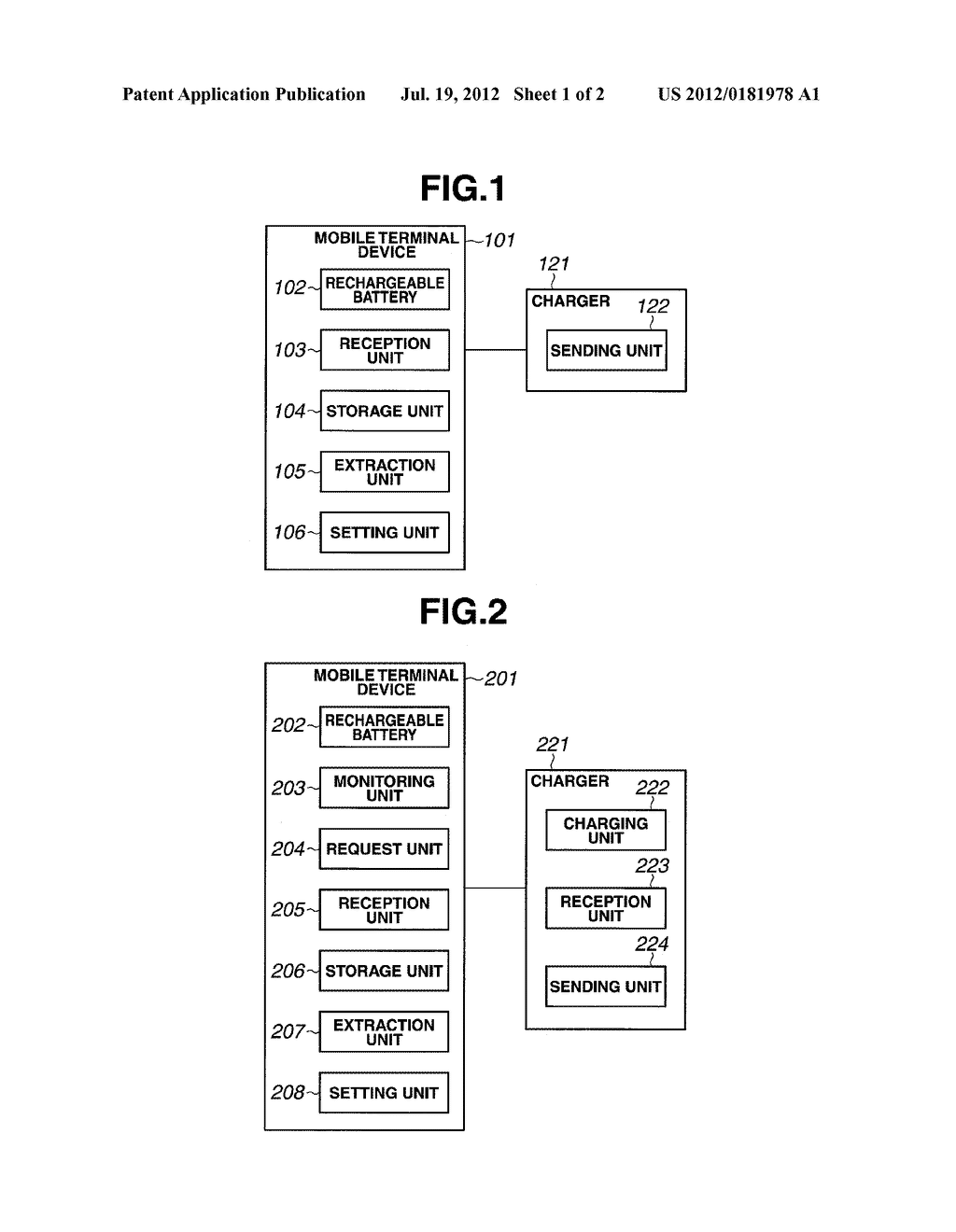 MOBILE TERMINAL DEVICE, CHARGER, AND CHARGING SYSTEM - diagram, schematic, and image 02