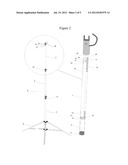 Telescoping Rechargeable Powered Pole System with Stand diagram and image