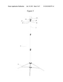 Telescoping Rechargeable Powered Pole System with Stand diagram and image