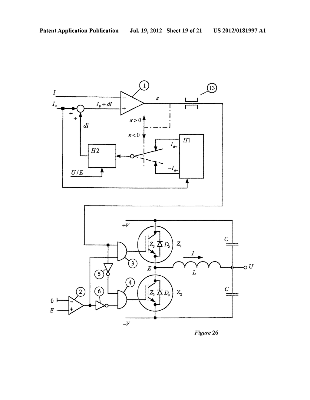 METHOD AND SYSTEM FOR HYSTERESIS CONTROL OF A POWER CIRCUIT - diagram, schematic, and image 20