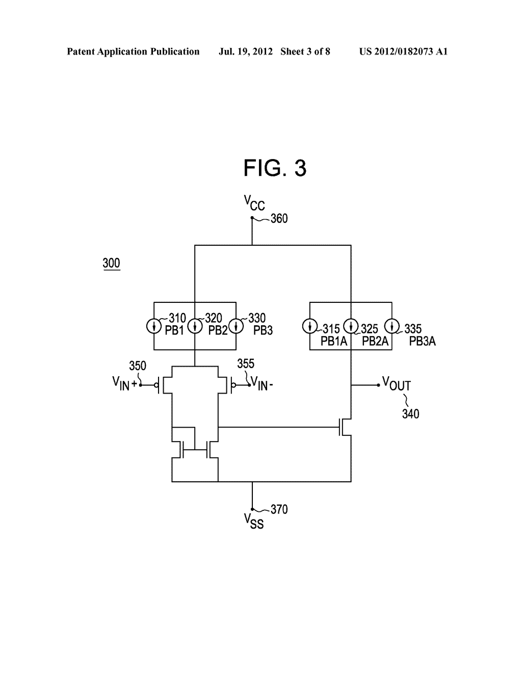 Apparatus and Method for Programmable Power Management in a Programmable     Analog Circuit Block - diagram, schematic, and image 04