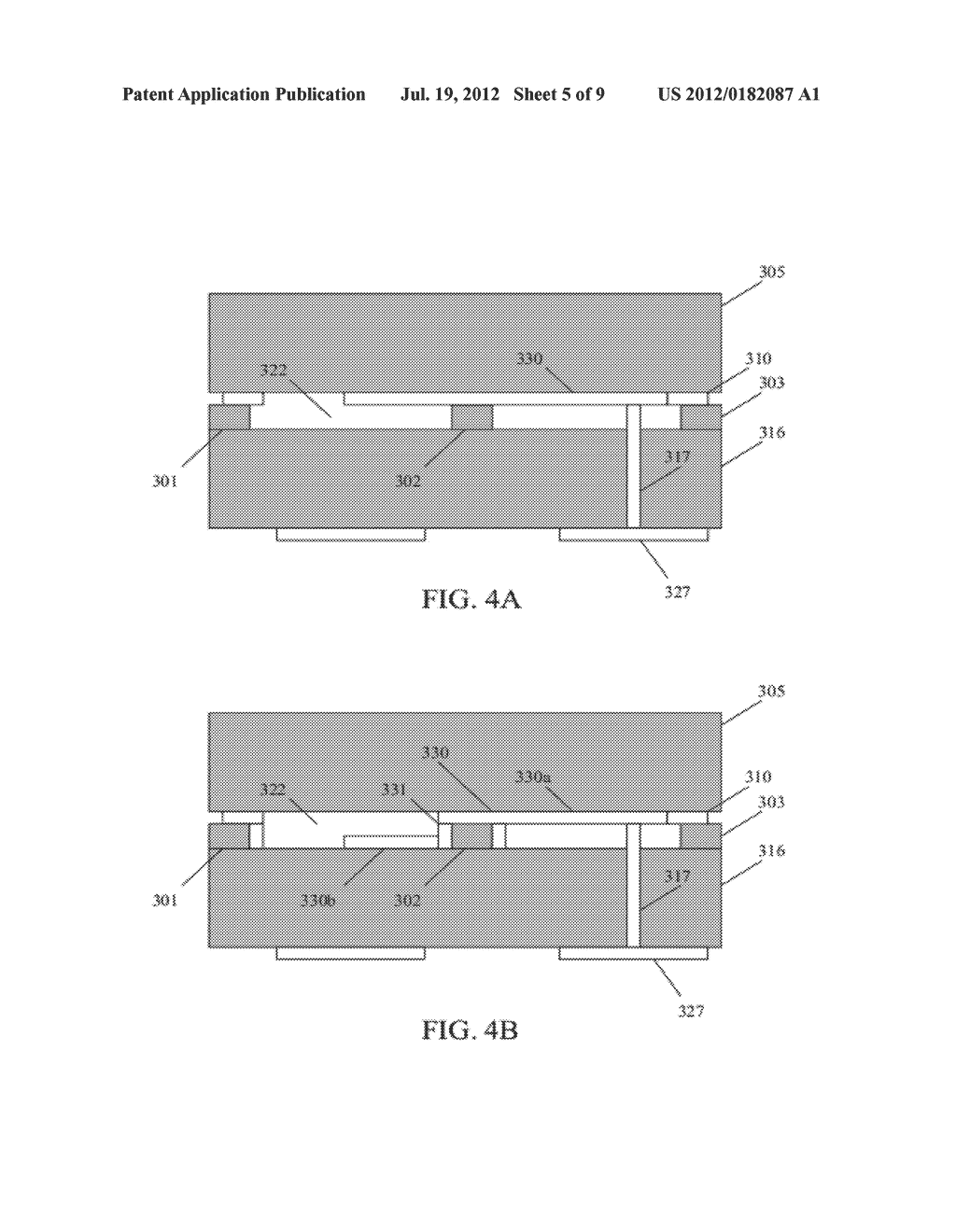 SINGLE-CHIP DUPLEXER WITH ISOLATION SHIELD BETWEEN TRANSMIT AND RECEIVE     FILTERS - diagram, schematic, and image 06