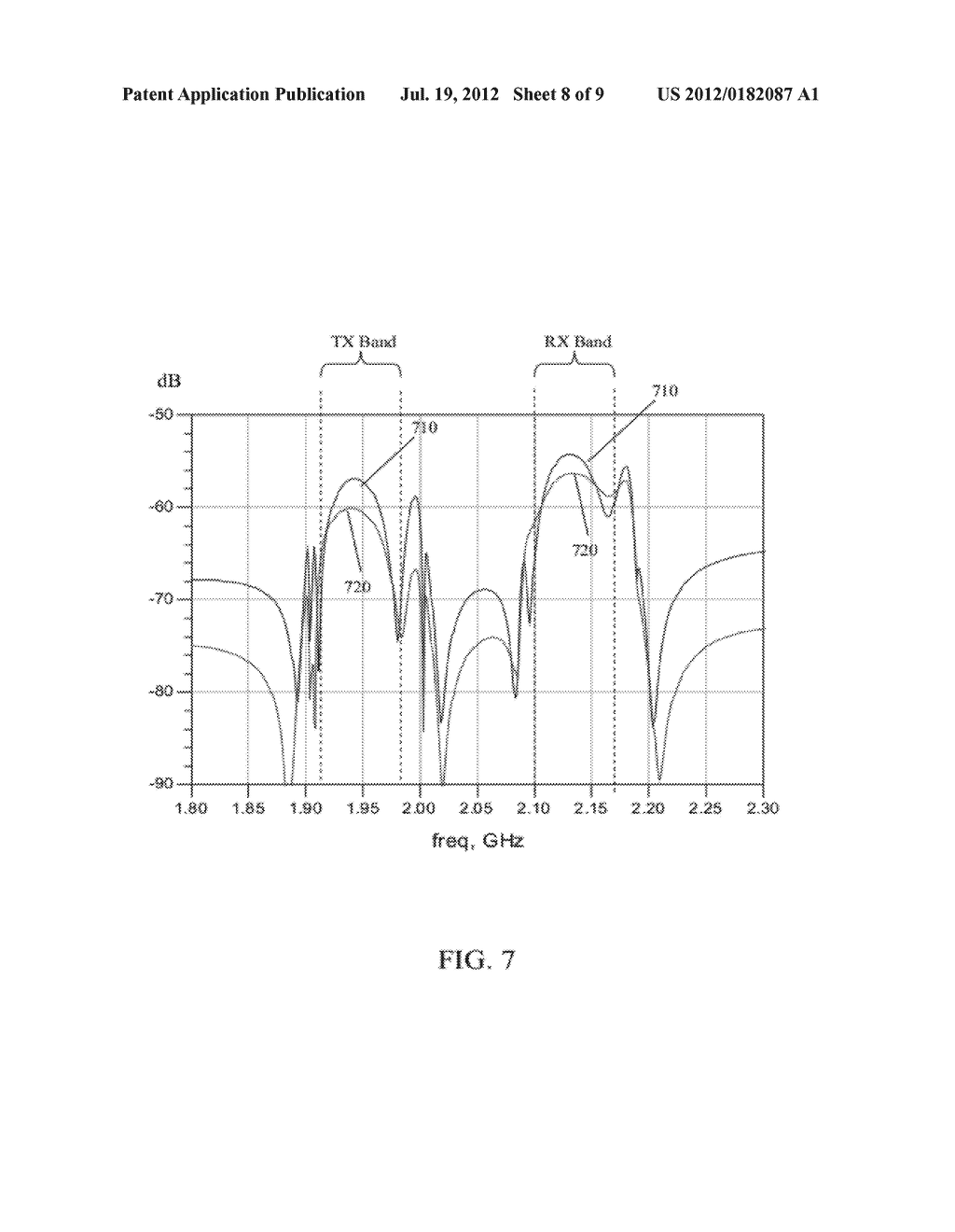 SINGLE-CHIP DUPLEXER WITH ISOLATION SHIELD BETWEEN TRANSMIT AND RECEIVE     FILTERS - diagram, schematic, and image 09