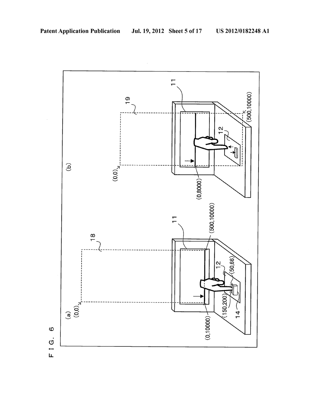 TEXT DISPLAY DEVICE, TEXT DISPLAY PROGRAM, AND TEXT DISPLAY METHOD THAT     PROVIDE TACTILE SENSATIONS IN ACCORDANCE WITH DISPLAYED TEXT - diagram, schematic, and image 06