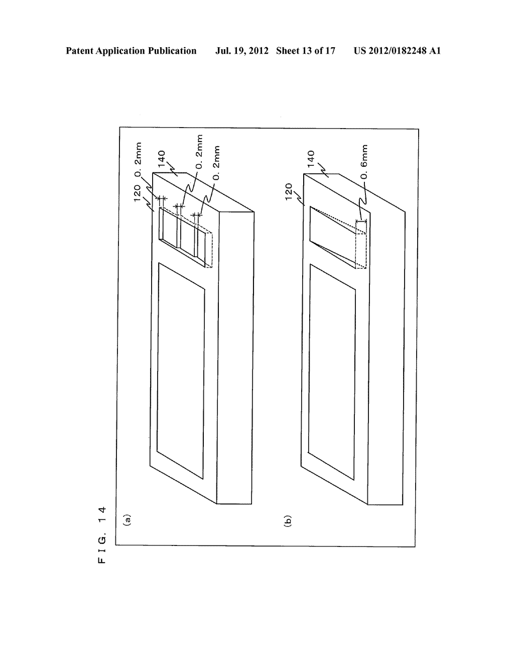 TEXT DISPLAY DEVICE, TEXT DISPLAY PROGRAM, AND TEXT DISPLAY METHOD THAT     PROVIDE TACTILE SENSATIONS IN ACCORDANCE WITH DISPLAYED TEXT - diagram, schematic, and image 14