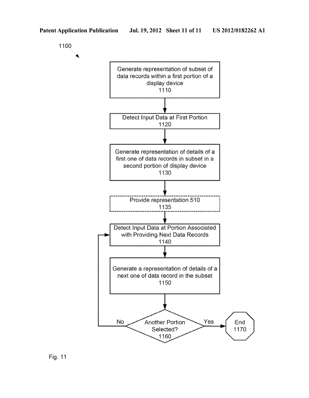 METHOD AND APPARATUS FOR PROCESSING DATA RECORDS IN A GIVEN ORDER UPON     RECEIVING INPUT DATA FROM A TOUCHSCREEN - diagram, schematic, and image 12