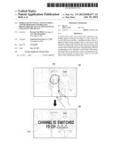 MOBILE DEVICE WITH A TOUCH SCREEN AND METHOD FOR CONTROLLING DIGITAL     BROADCAST VIA TOUCH EVENTS CREATED IN THE DEVICE diagram and image