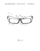 3D VIEWING GLASSES WITH ELECTRICAL CONNECTION diagram and image