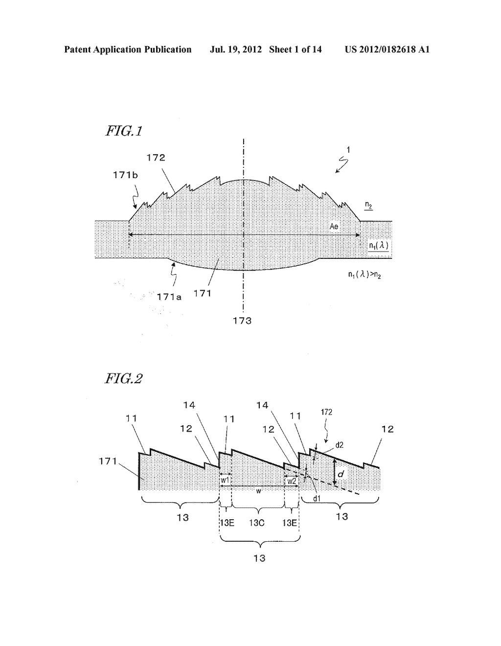 DIFFRACTION GRATING LENS AND IMAGING DEVICE USING SAME - diagram, schematic, and image 02