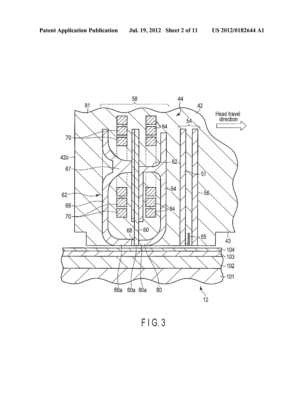 RECORDING HEAD AND DISK DRIVE WITH THE SAME - diagram, schematic, and image 03