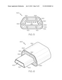 DEVICE WITH MAGNETICALLY COUPLED DATA CONNECTOR FOR ELECTRICAL AND OPTICAL     DATA CIRCUITS diagram and image