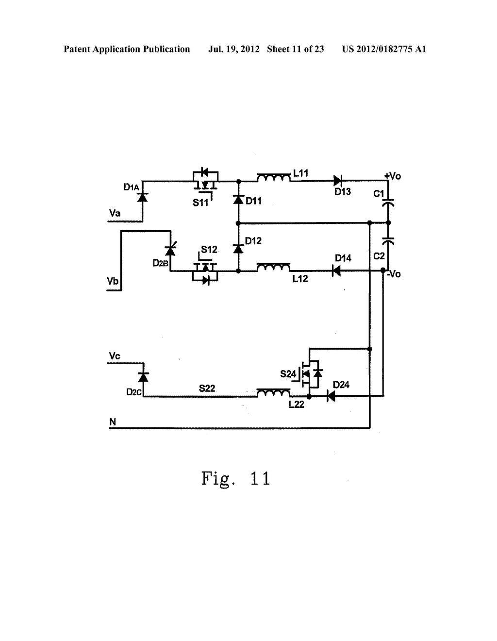 THREE-PHASE BUCK-BOOST POWER FACTOR CORRECTION CIRCUIT AND CONTROLLING     METHOD THEREOF - diagram, schematic, and image 12