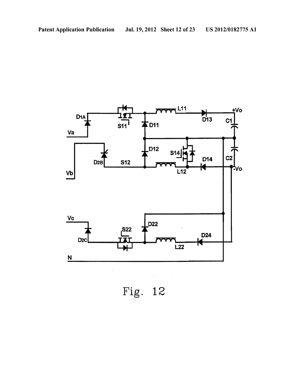 THREE-PHASE BUCK-BOOST POWER FACTOR CORRECTION CIRCUIT AND CONTROLLING     METHOD THEREOF - diagram, schematic, and image 13