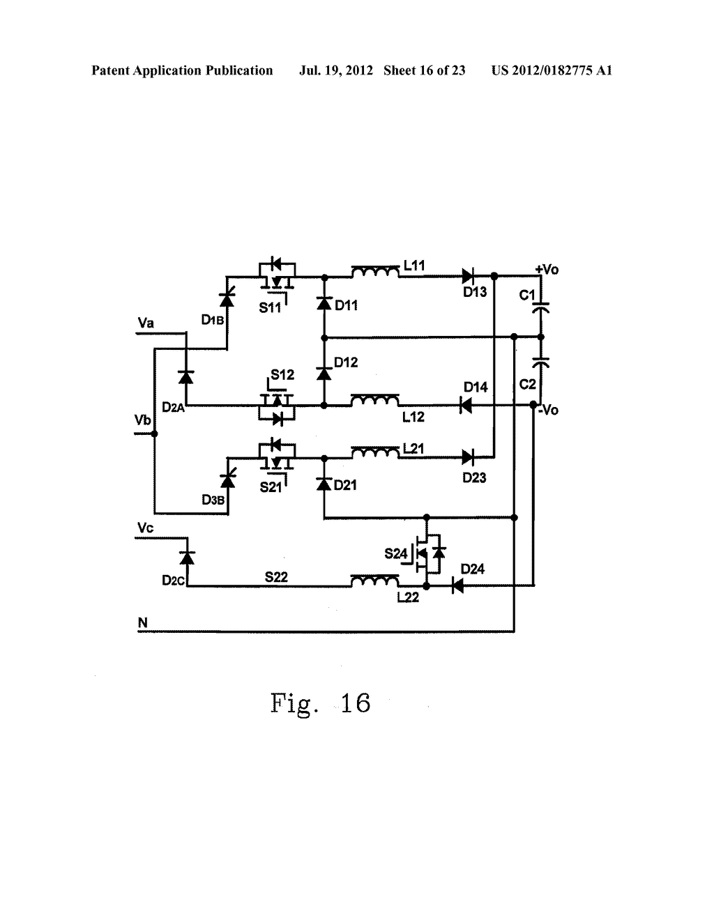 THREE-PHASE BUCK-BOOST POWER FACTOR CORRECTION CIRCUIT AND CONTROLLING     METHOD THEREOF - diagram, schematic, and image 17