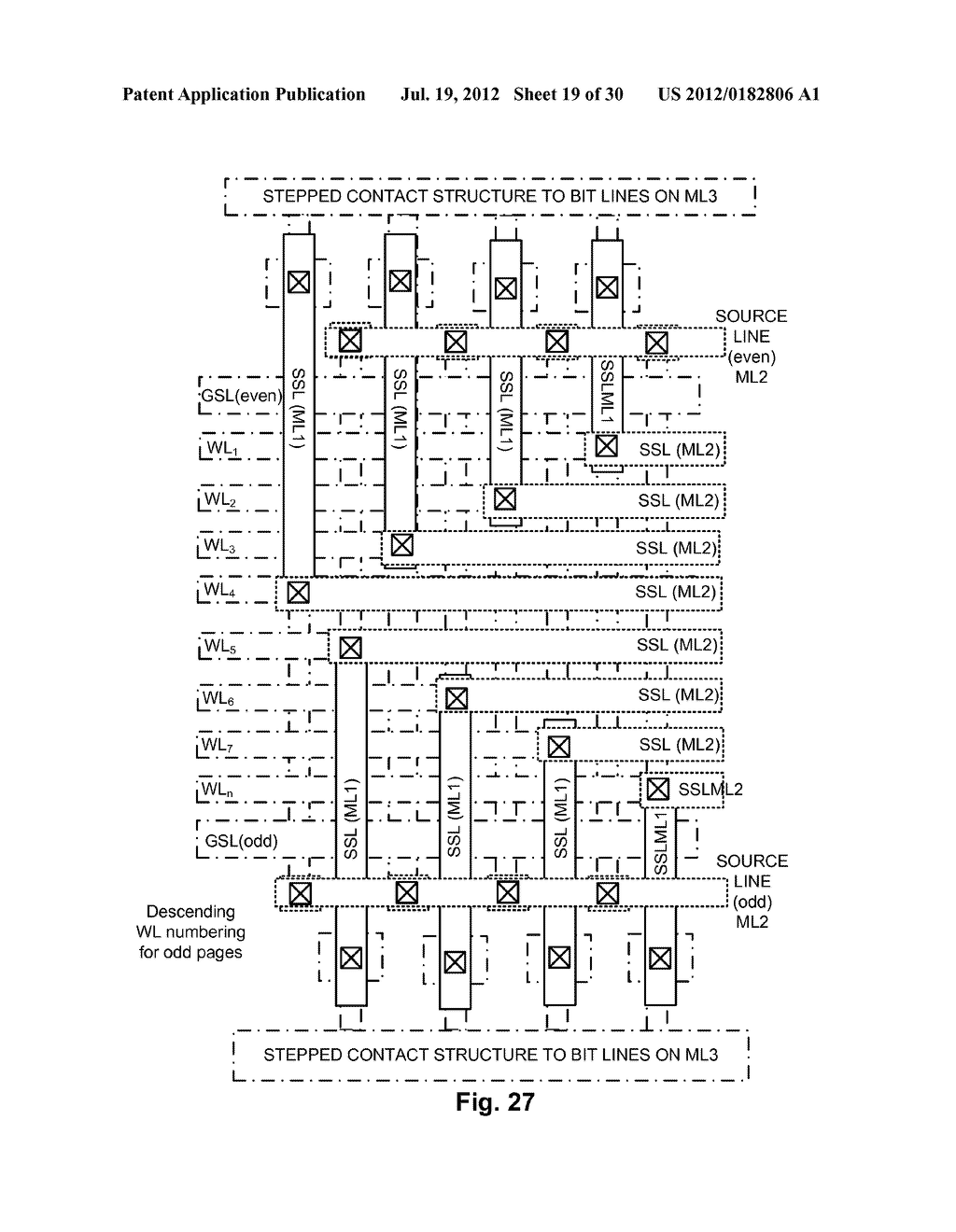 Memory Architecture of 3D Array With Alternating Memory String Orientation     and String Select Structures - diagram, schematic, and image 20