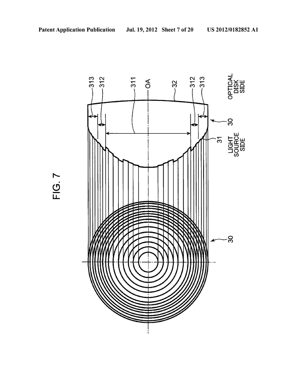 OBJECTIVE LENS, OPTICAL HEAD, OPTICAL DISK APPARATUS, AND INFORMATION     PROCESSING APPARATUS - diagram, schematic, and image 08