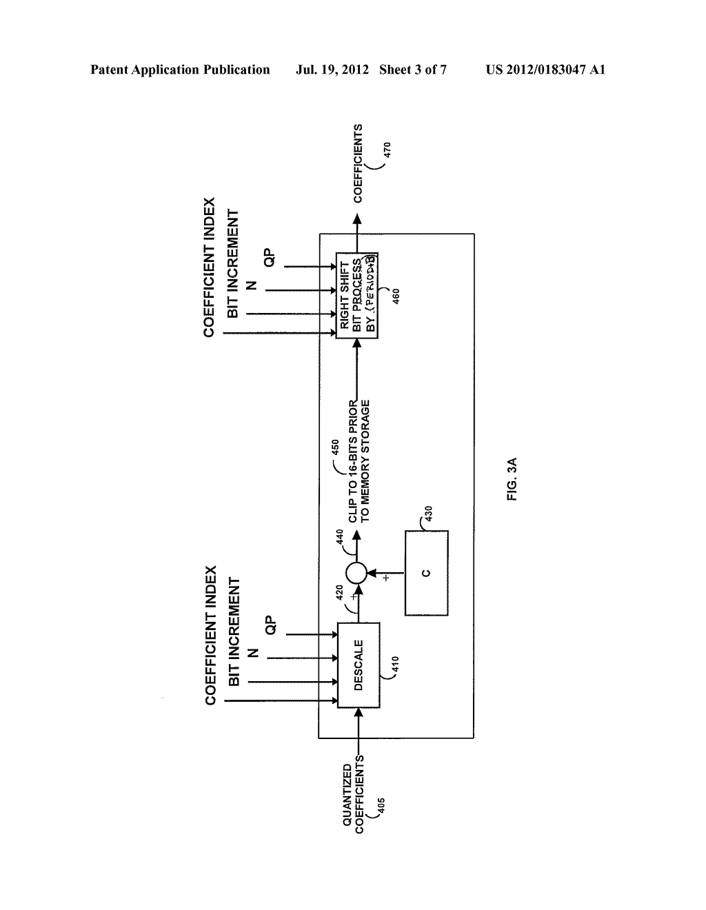 VIDEO DECODER WITH REDUCED DYNAMIC RANGE TRANSFORM WITH INVERSE TRANSFORM     CLIPPING - diagram, schematic, and image 04