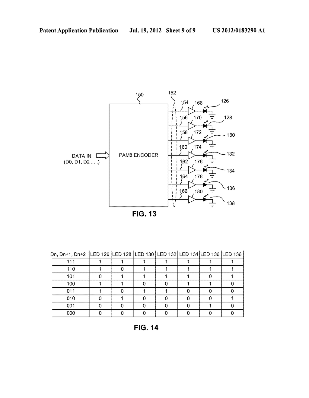 SOURCE-MULTIPLEXED PULSE AMPLITUDE MODULATION (PAM) OPTICAL DATA     COMMUNICATION SYSTEM AND METHOD - diagram, schematic, and image 10