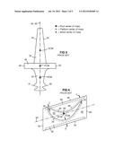 TURBINE BLADE WITH LATERALLY BIASED AIRFOIL AND PLATFORM CENTERS OF MASS diagram and image