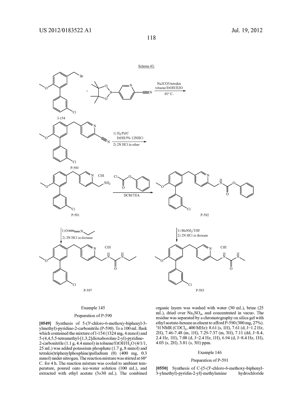 BIARYL PDE4 INHIBITORS FOR TREATING INFLAMMATORY, CARDIOVASCULAR AND CNS     DISORDERS - diagram, schematic, and image 119