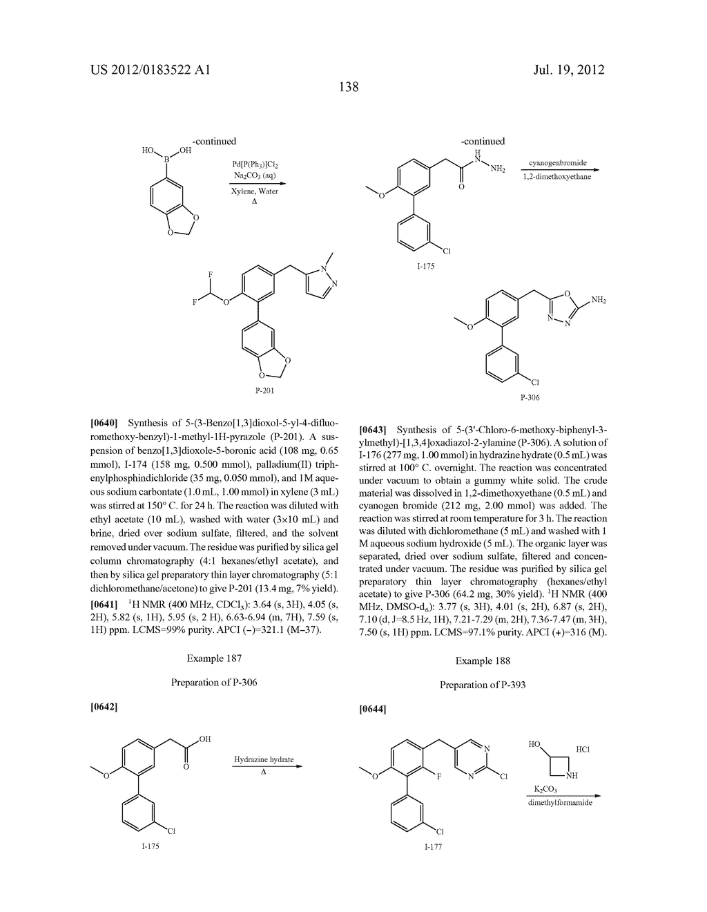 BIARYL PDE4 INHIBITORS FOR TREATING INFLAMMATORY, CARDIOVASCULAR AND CNS     DISORDERS - diagram, schematic, and image 139