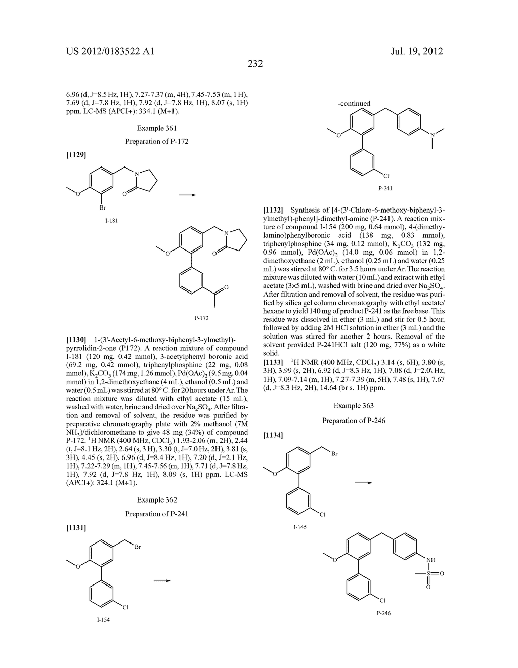 BIARYL PDE4 INHIBITORS FOR TREATING INFLAMMATORY, CARDIOVASCULAR AND CNS     DISORDERS - diagram, schematic, and image 233