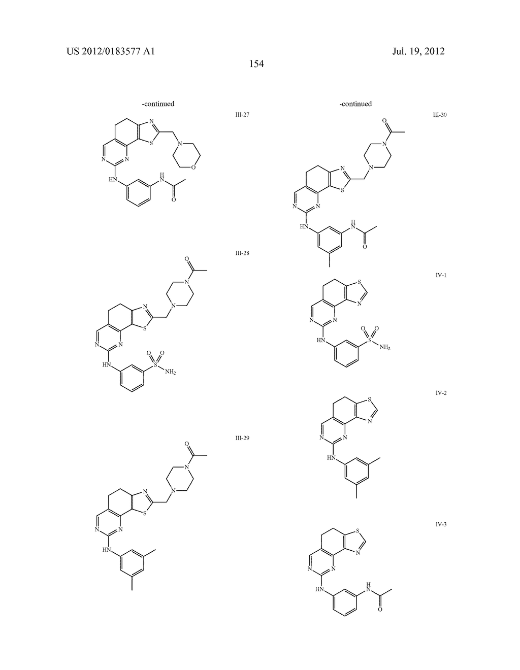 COMPOSITIONS USEFUL AS INHIBITORS OF PROTEIN KINASES - diagram, schematic, and image 155