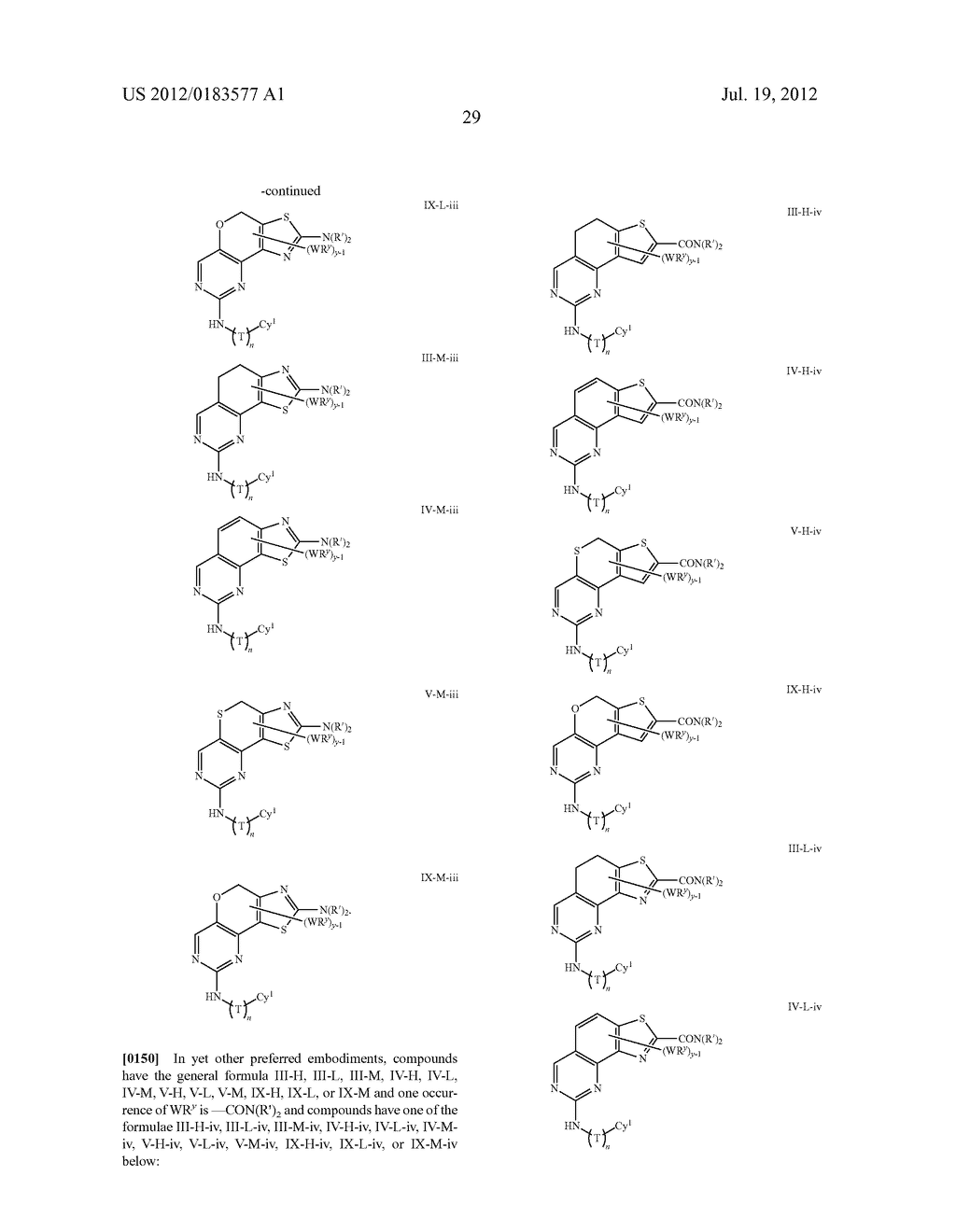 COMPOSITIONS USEFUL AS INHIBITORS OF PROTEIN KINASES - diagram, schematic, and image 30