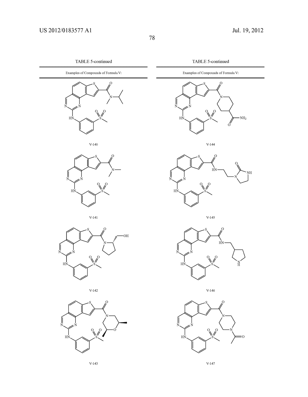 COMPOSITIONS USEFUL AS INHIBITORS OF PROTEIN KINASES - diagram, schematic, and image 79