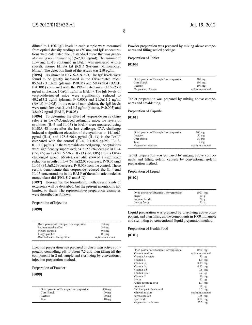 PHARMACEUTICAL COMPOSITION COMPRISING AN EXTRACT OF PSEUDOLYSIMACHION     LONGIFOLIUM AND THE CATALPOL DERIVATIVES ISOLATED THEREFROM HAVING     ANTIINFLAMMATORY, ANTIALLERGIC AND ANTIASTHMATIC ACTIVITY - diagram, schematic, and image 15