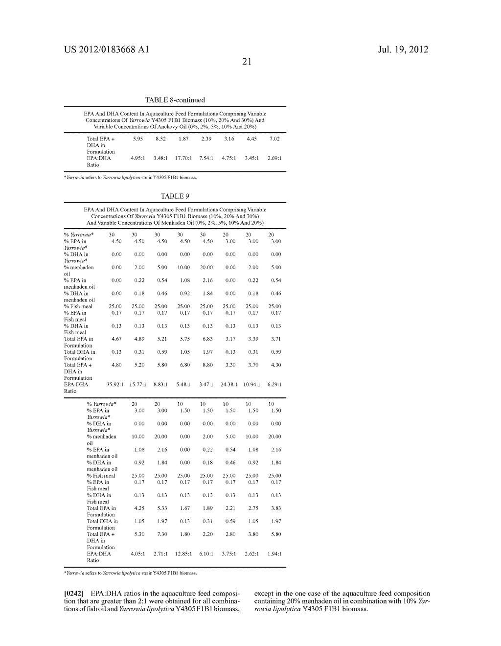 AQUACULTURE FEED COMPOSITIONS - diagram, schematic, and image 23