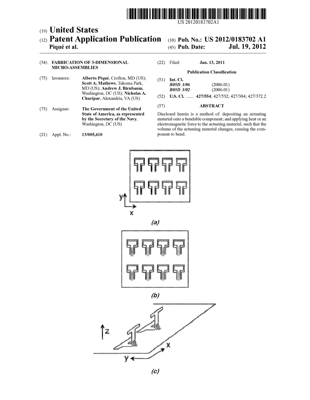 FABRICATION OF 3-DIMENSIONAL MICRO-ASSEMBLIES - diagram, schematic, and image 01