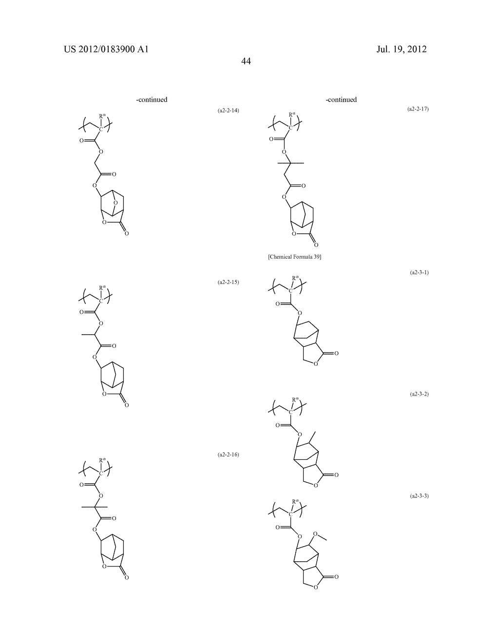 RESIST COMPOSITION, METHOD OF FORMING RESIST PATTERN AND POLYMERIC     COMPOUND - diagram, schematic, and image 45