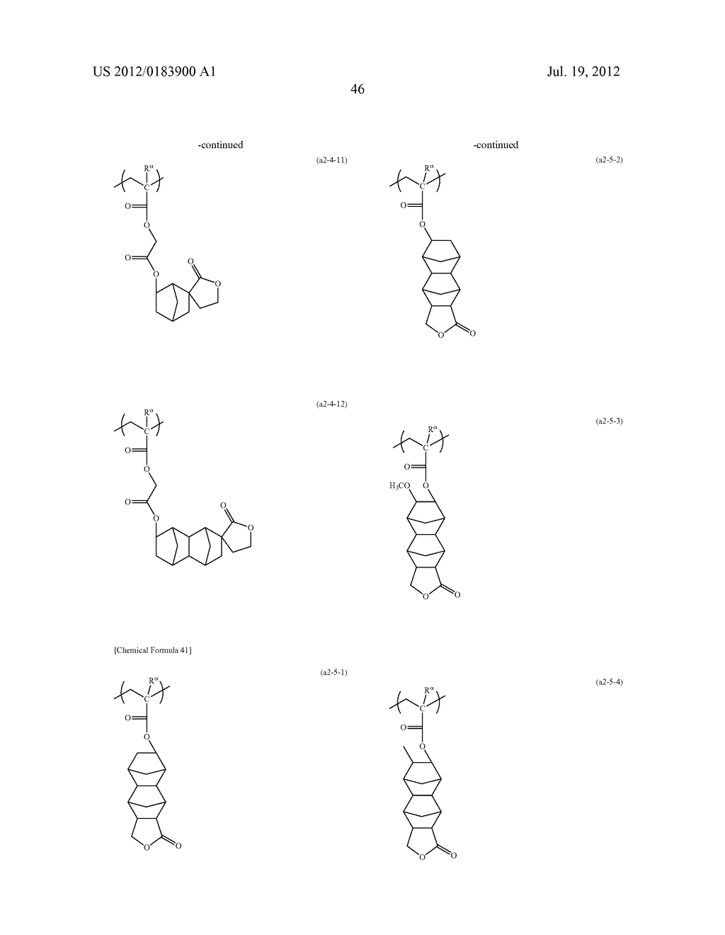 RESIST COMPOSITION, METHOD OF FORMING RESIST PATTERN AND POLYMERIC     COMPOUND - diagram, schematic, and image 47