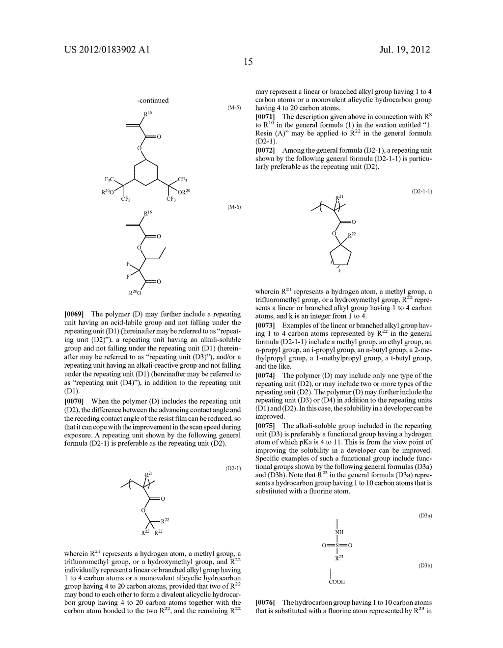 RADIATION-SENSITIVE RESIN COMPOSITION - diagram, schematic, and image 16