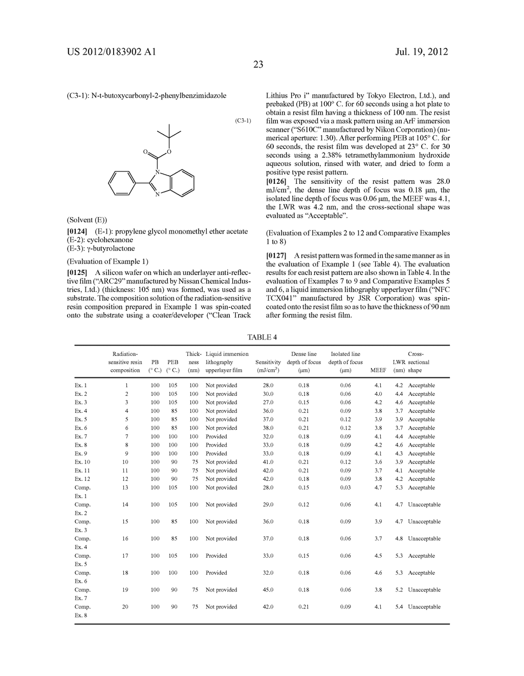 RADIATION-SENSITIVE RESIN COMPOSITION - diagram, schematic, and image 24